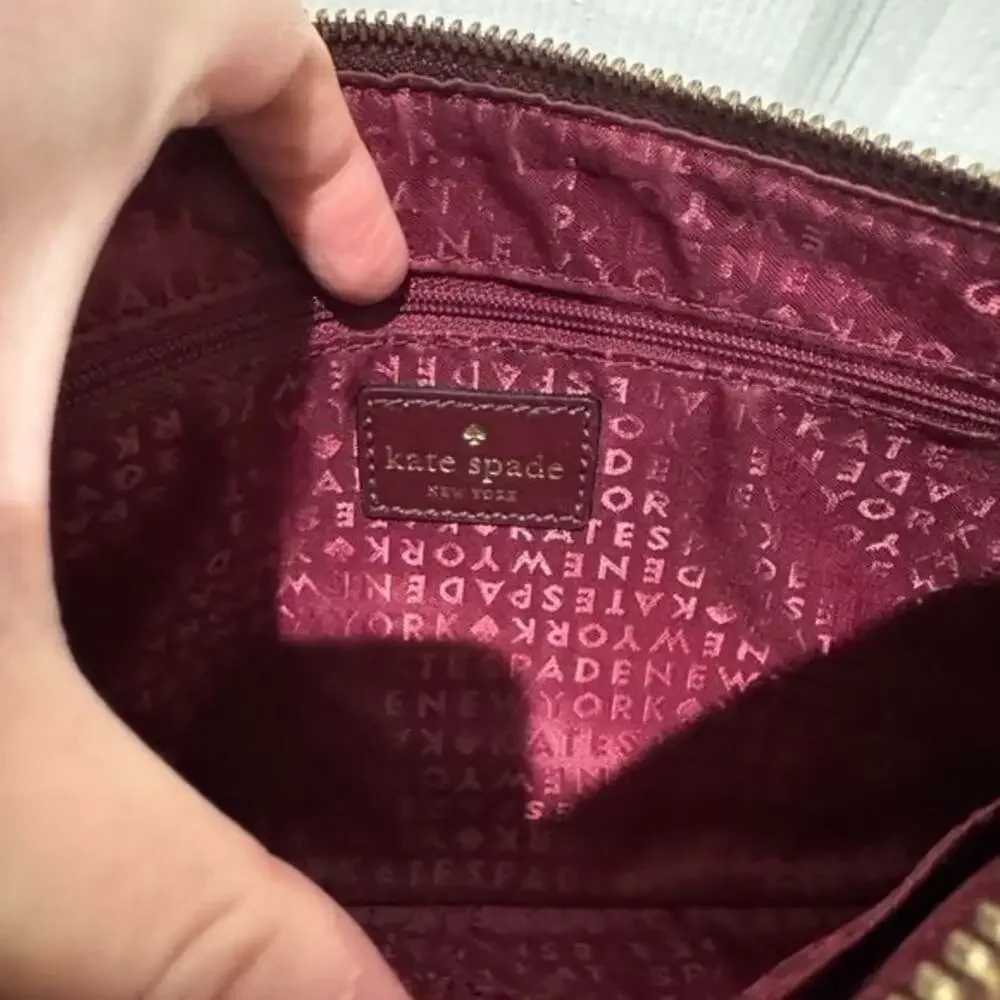 Kate Spade Sawyer Street Declan Burgandy Crossbody